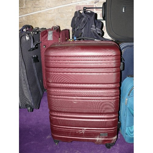 177 - LARGE COLLECTION OF SUITCASES