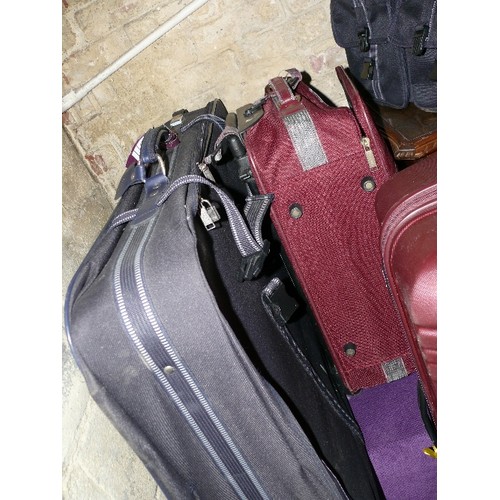 177 - LARGE COLLECTION OF SUITCASES