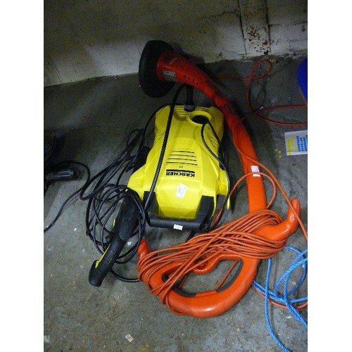 423 - KARCHER PRESSURE WASHER AND FLYMO STRIMMER