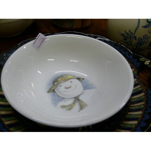 226 - JAPANESE PART TEA SET, SPODE BAUBLE, MARKED A SPODE 34, PLATE AND ROYAL DOULTON' THE SNOWMAN COLLECT... 