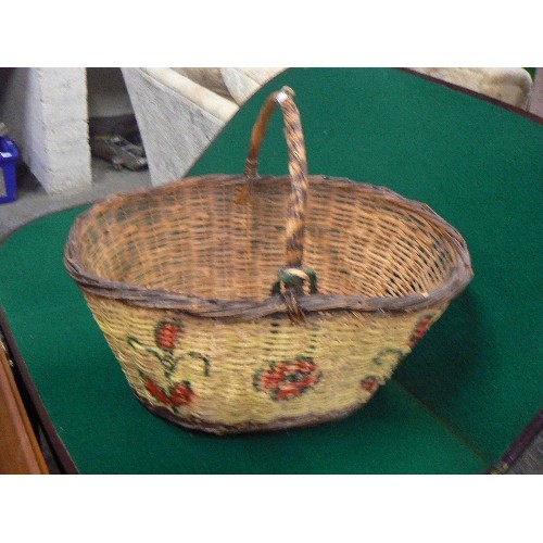 281 - VINTAGE WICKER STRAWBERRY BASKET