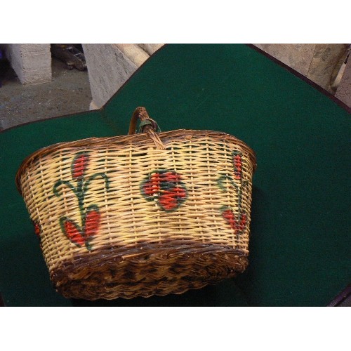 281 - VINTAGE WICKER STRAWBERRY BASKET