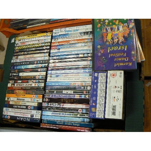 289 - CRATE OF DVD'S  APPROX 50 -  TRACTION ENGINES, HEAVY HAULAGE, SHREK, DR SEUSS ETC.