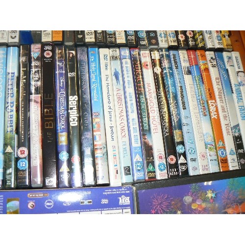 289 - CRATE OF DVD'S  APPROX 50 -  TRACTION ENGINES, HEAVY HAULAGE, SHREK, DR SEUSS ETC.