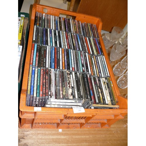 290 - CRATE OF CD'S, APPROX OVER 120, INCLUDING RUSSELL WATSON, CHERYL CROW, ERIC CLAPTON, THE EAGLES, FLE... 