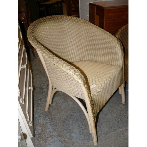 410 - LLOYD LOOM LUSTY CHAIR WITH LABEL IN CREAM