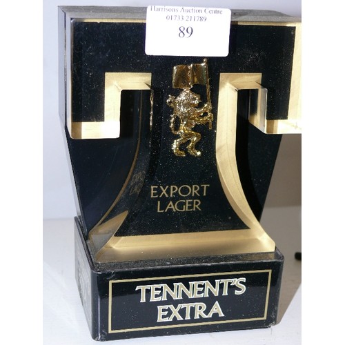 89 - TENNANTS EXTRA BEER PUMP LIGHT SIGN