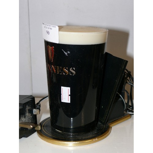 90 - GUINNESS BEER PUMP LIGHT SIGN