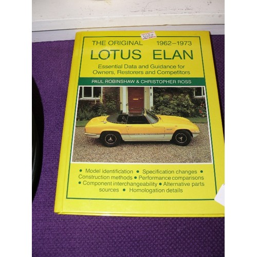 91 - LOTUS ELAN 1962-73 - OWNERS, RESTORERS AND COMPETITORS BOOK.