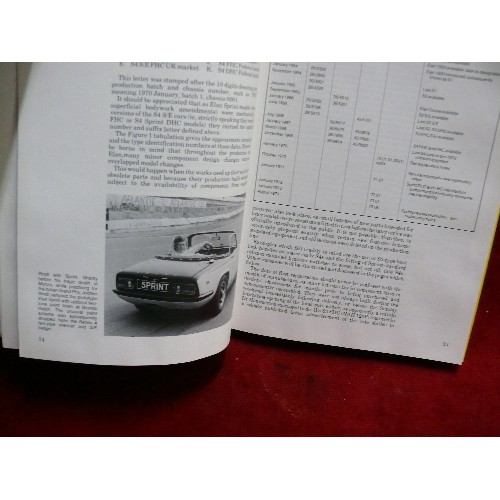 91 - LOTUS ELAN 1962-73 - OWNERS, RESTORERS AND COMPETITORS BOOK.