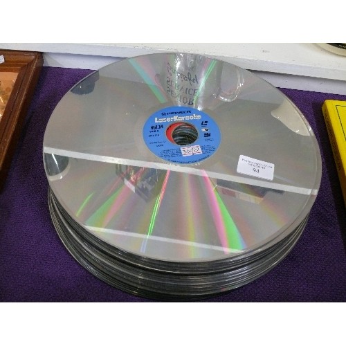 94 - SELECTION OF LASERKARAOKE DISCS BY PIONEER.