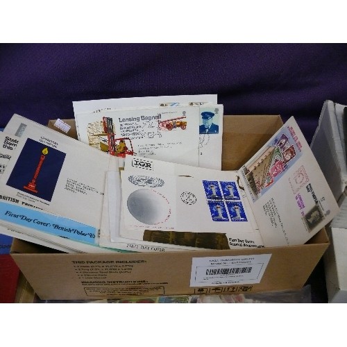 109 - COLLECTION OF OVER 3500 WORLDWIDE USED STAMPS PLUS OVER 50 MIXED FIRST DAY COVERS.