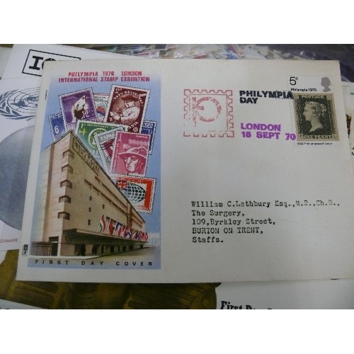 109 - COLLECTION OF OVER 3500 WORLDWIDE USED STAMPS PLUS OVER 50 MIXED FIRST DAY COVERS.