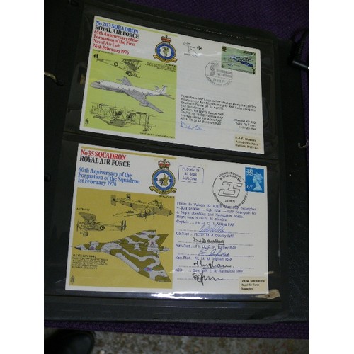 61 - FOLDER OF RAF THEMED FIRST DAY COVERS PLUS A 40TH ANNIVERSARY OF QUEEN ELIZABETH'S ACCESSION TO THE ... 