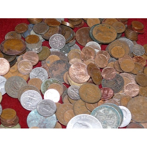 65 - TUB OF VARIOUS COINS