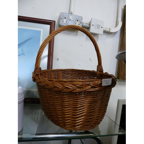 131 - GOOD QUALITY WICKER BASKET