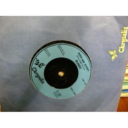 148 - LARGE COLLECTION OF 45 RPM SINGLE RECORDS INCLUDING BLONDIE, CLIFF RICHARD, TOM JONES.