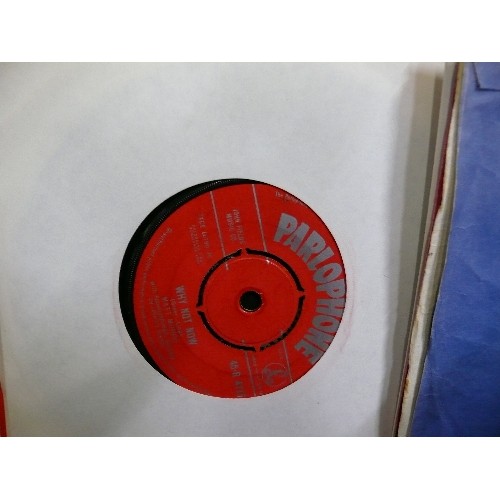 148 - LARGE COLLECTION OF 45 RPM SINGLE RECORDS INCLUDING BLONDIE, CLIFF RICHARD, TOM JONES.