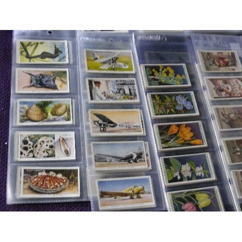 186 - CIGARETTE CARDS - A COLLECTION OF 18 FULL CARD SETS.