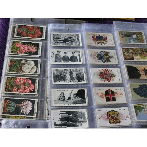 186 - CIGARETTE CARDS - A COLLECTION OF 18 FULL CARD SETS.