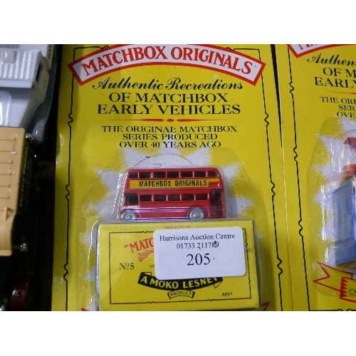 205 - FOUR SEALED MATCHBOX ORIGINAL VEHICLES