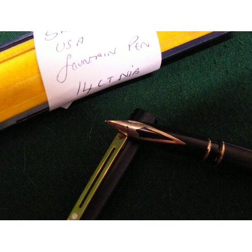 89C - A SHAEFFER USA FOUNTAIN PEN WITH 14CT GOLD NIB.