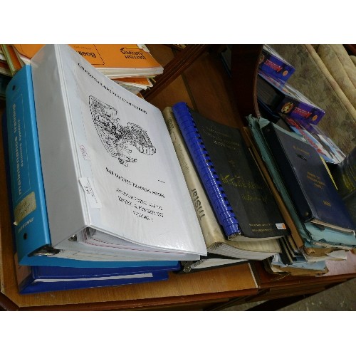 238 - LARGE COLLECTION OF VARIOUS AIRCRAFT MANUALS AND RELATED EPHEMERA.