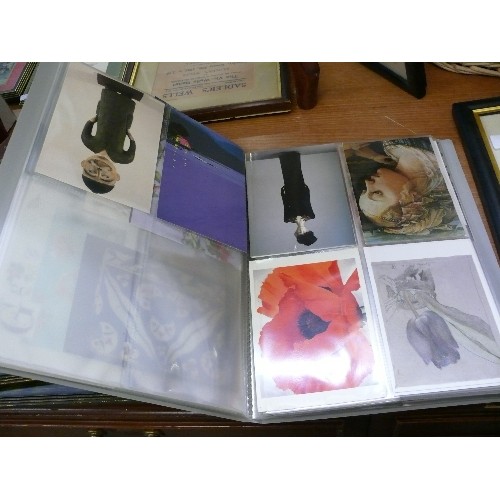 240 - TWO ALBUMS OF VARIOUS POSTCARDS