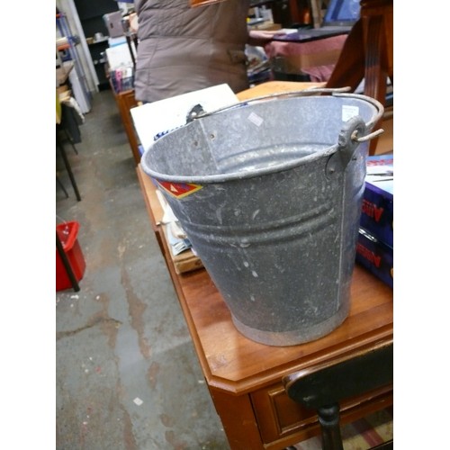 245 - VINTAGE GALVANISED BUCKET