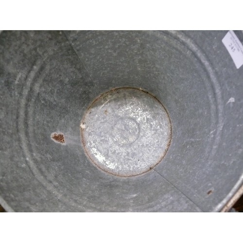 245 - VINTAGE GALVANISED BUCKET