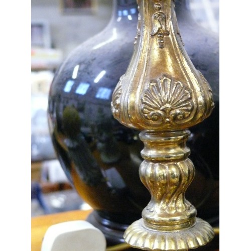 250 - ORNATE BRASS TABLE LAMP