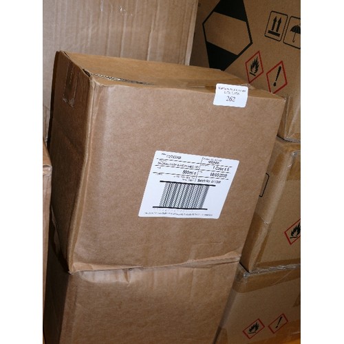 262 - TWO BOXES, EACH CONTAINING  CUTICURA CRISP AND FRESH HAND GEL, 500ML NEW AND SEALED.