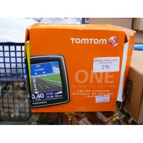 276 - TOMTOM ONE, IN ORIGINAL BOX.