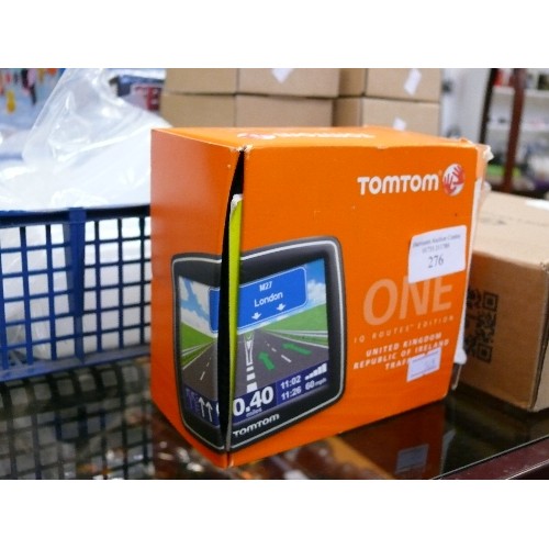 276 - TOMTOM ONE, IN ORIGINAL BOX.