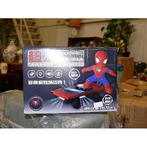 279 - SPIDERMAN SKATEBOARD, NEW AND BOXED.