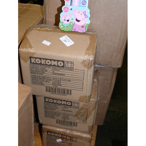 289 - THREE BOXES, EACH CONTAINING 12 KOKOMO PEPPA PIG HAND SANITISERS.