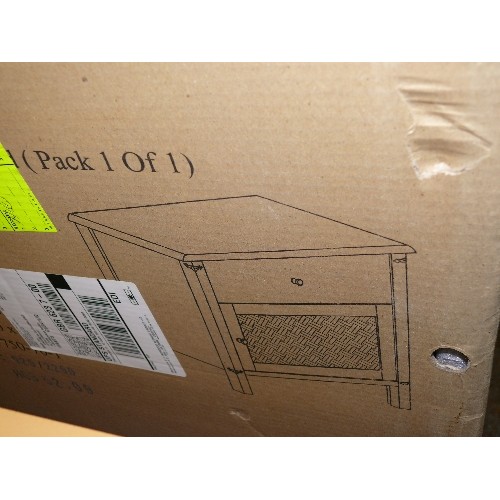 300 - MOROCCO BEDSIDE CABINET, BRAND NEW IN BOX.