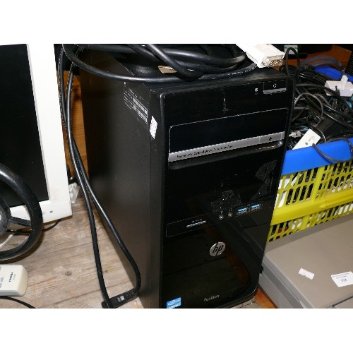 307 - HP PC AND MONITOR HPP615 - 3RD CPU, 8 GIG RAM, 500GB HARD DRIVE WORKING ORDER.