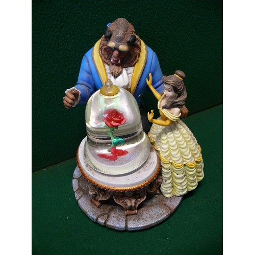 3 - VINTAGE DISNEY BEAUTY AND THE BEAST SNOW GLOBE.