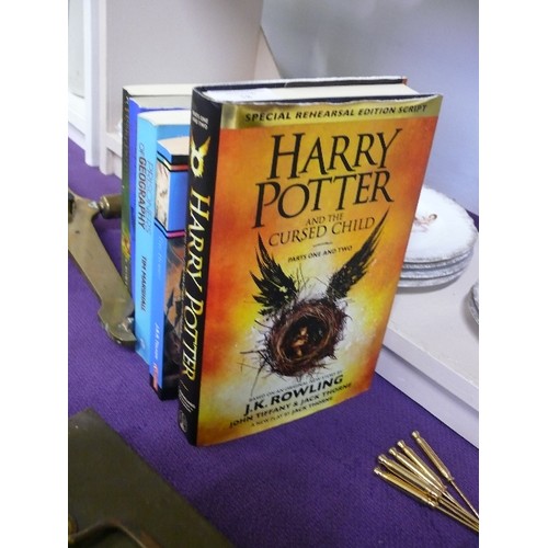 58 - SELECTION OF HARRY POTTER BOOKS AND OTHERS, TO INCLUDE SPECIAL REHEARSAL EDITION SCRIPT HARRY POTTER... 