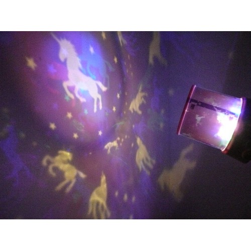 80 - UNICORN THEMED PROJECTOR LAMP WITH WHITE AND COLOUR SETTINGS.