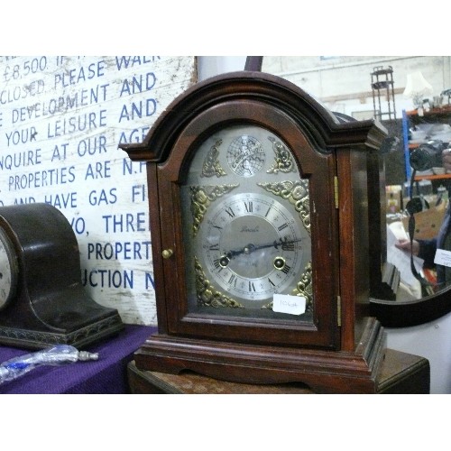 106A - TEMPUS FUGIT 'LINCOLN' 31 DAY CLOCK, TOP PIECE OF WOOD NEEDS GLUING BACK ON.