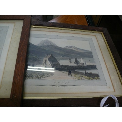 54 - SEVEN FRAMED AND GLAZED PRINTS OF SCOTTISH LANDSCAPES.