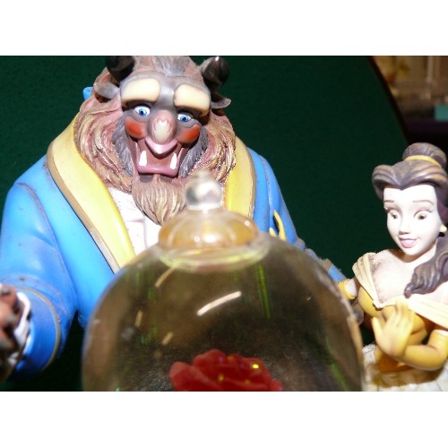 3 - VINTAGE DISNEY BEAUTY AND THE BEAST SNOW GLOBE.