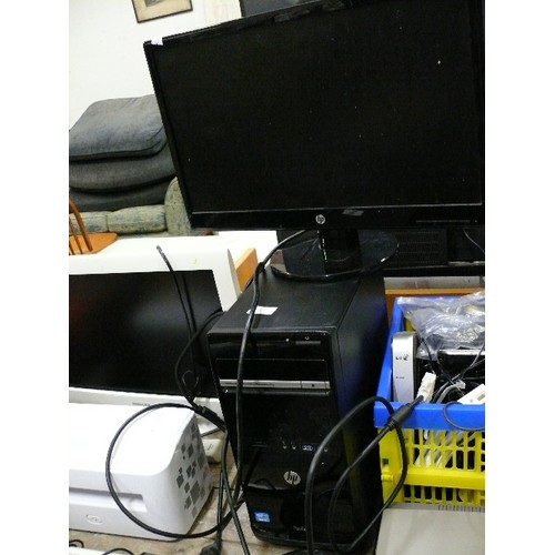 307 - HP PC AND MONITOR HPP615 - 3RD CPU, 8 GIG RAM, 500GB HARD DRIVE WORKING ORDER.