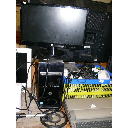 307 - HP PC AND MONITOR HPP615 - 3RD CPU, 8 GIG RAM, 500GB HARD DRIVE WORKING ORDER.