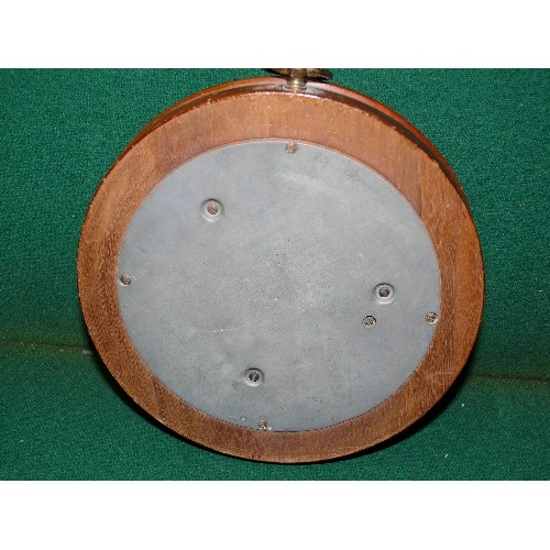 69 - WOODEN CASED CIRCULAR BAROMETER