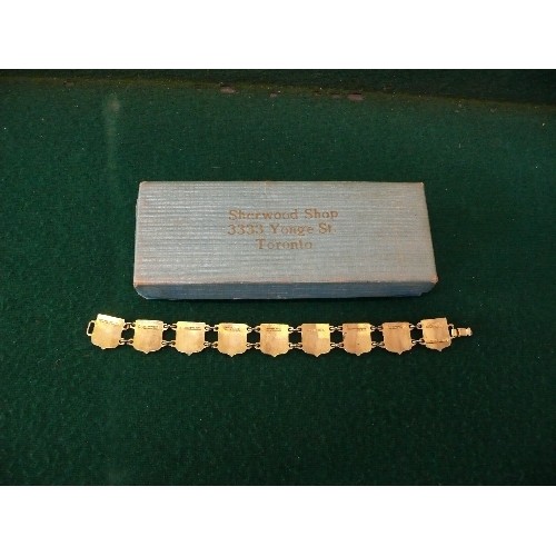 26 - A CANADIAN THEMED BRACELET, BOXED.