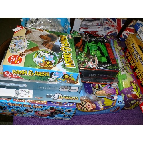 179 - SELECTION OF BOXED KIDS GAMES INCLUDING REMOTE CONTROL CAR.