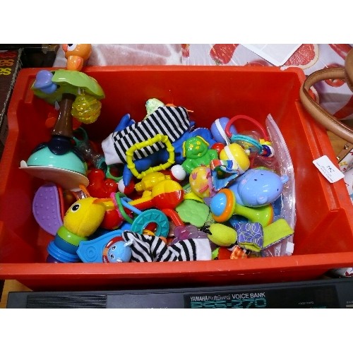 294 - BOX OF BABY TOYS